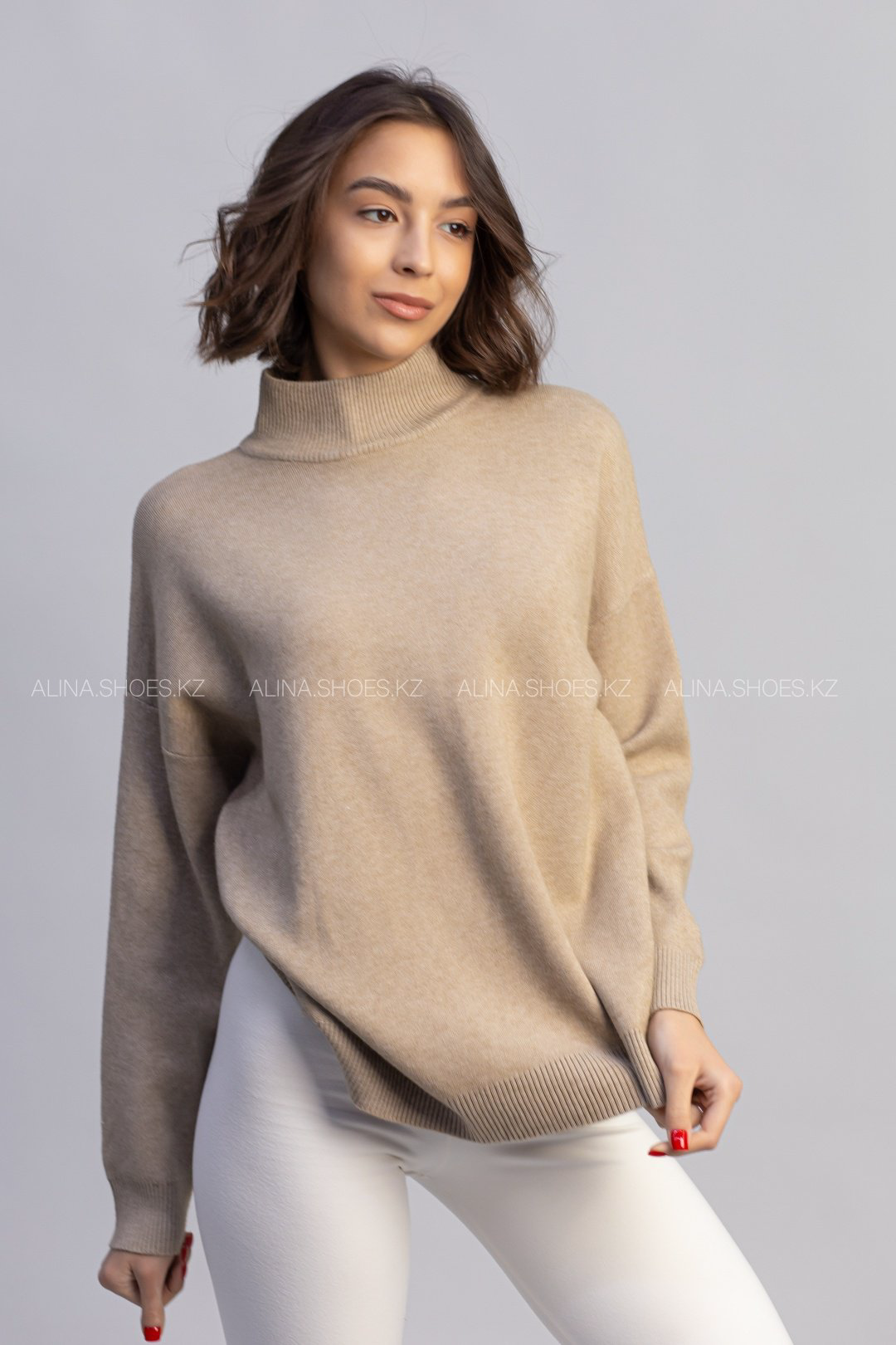 Свитер alinashoes коричневый купить,NaN