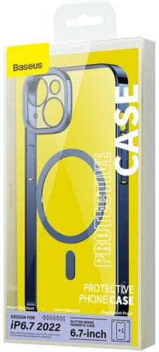 Чехол Baseus для Apple iPhone 14 Plus синий купить,NaN