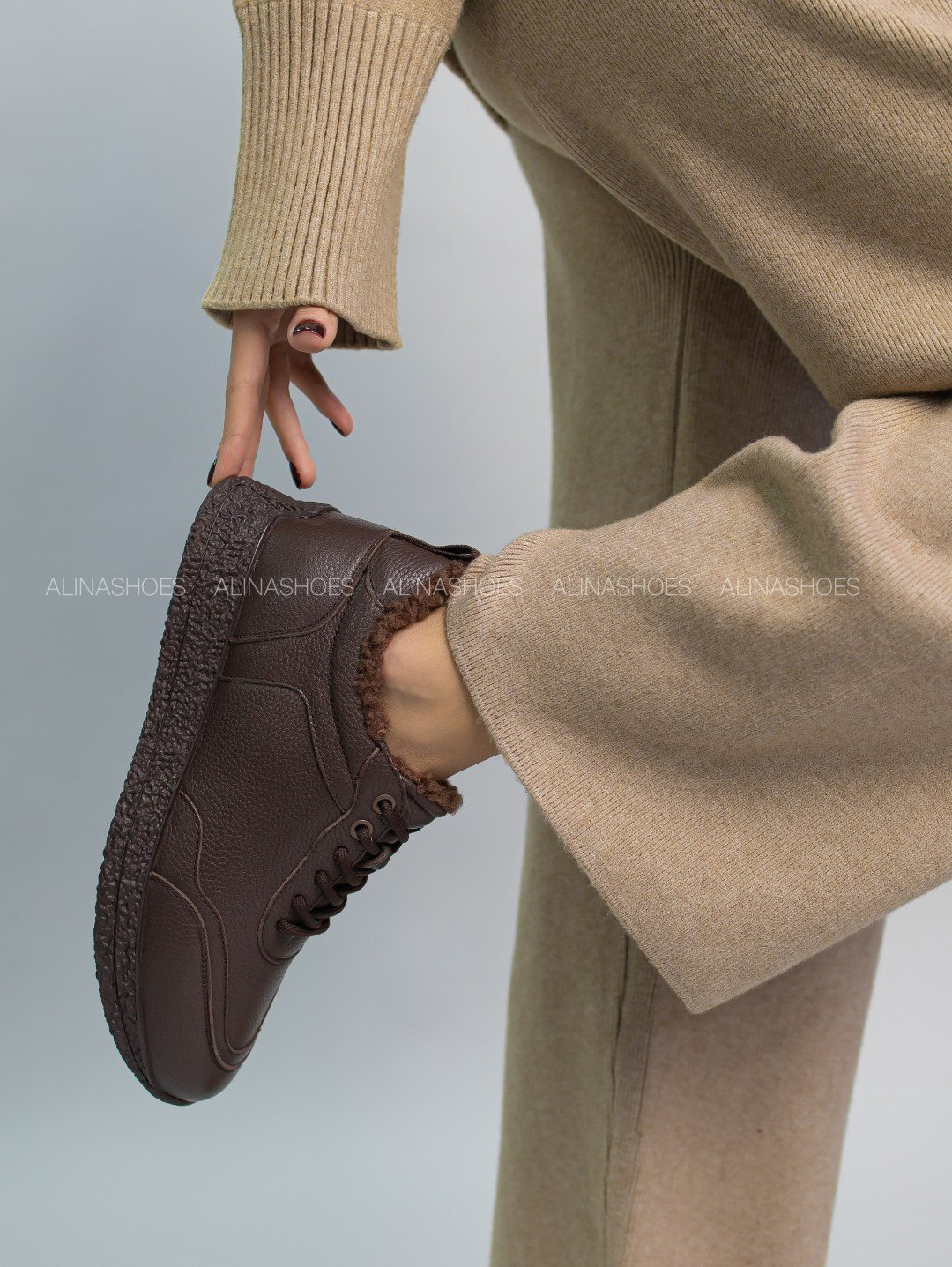 Кроссовки alinashoes коричневый купить,NaN