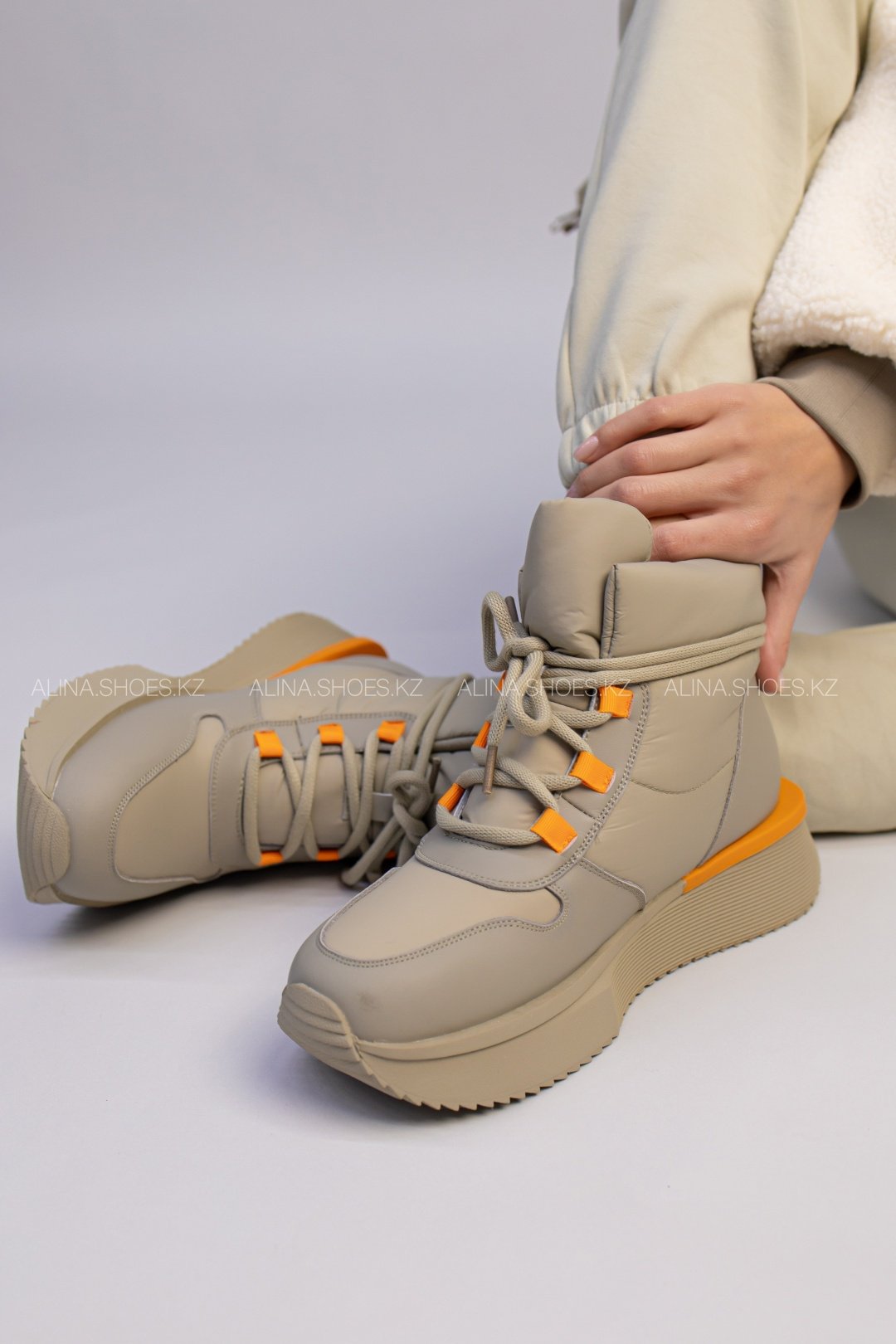 Дутики alinashoes хаки купить,NaN