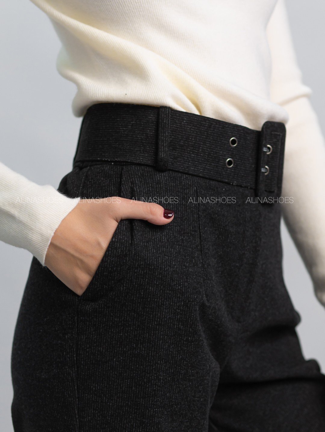 Повседневные брюки alinashoes черный купить,NaN