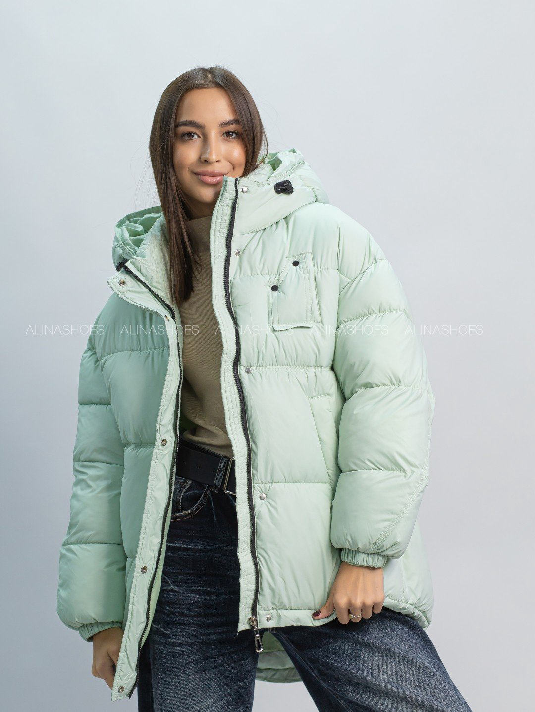 Зимняя куртка alinashoes зеленый купить,NaN