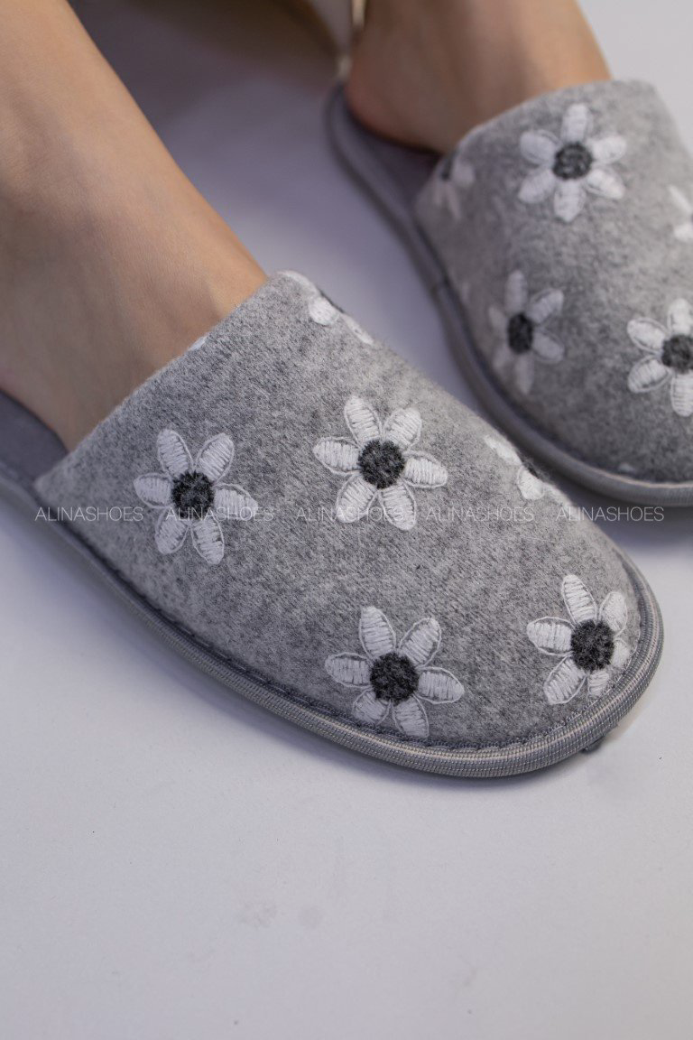 Тапочки alinashoes графит купить,NaN