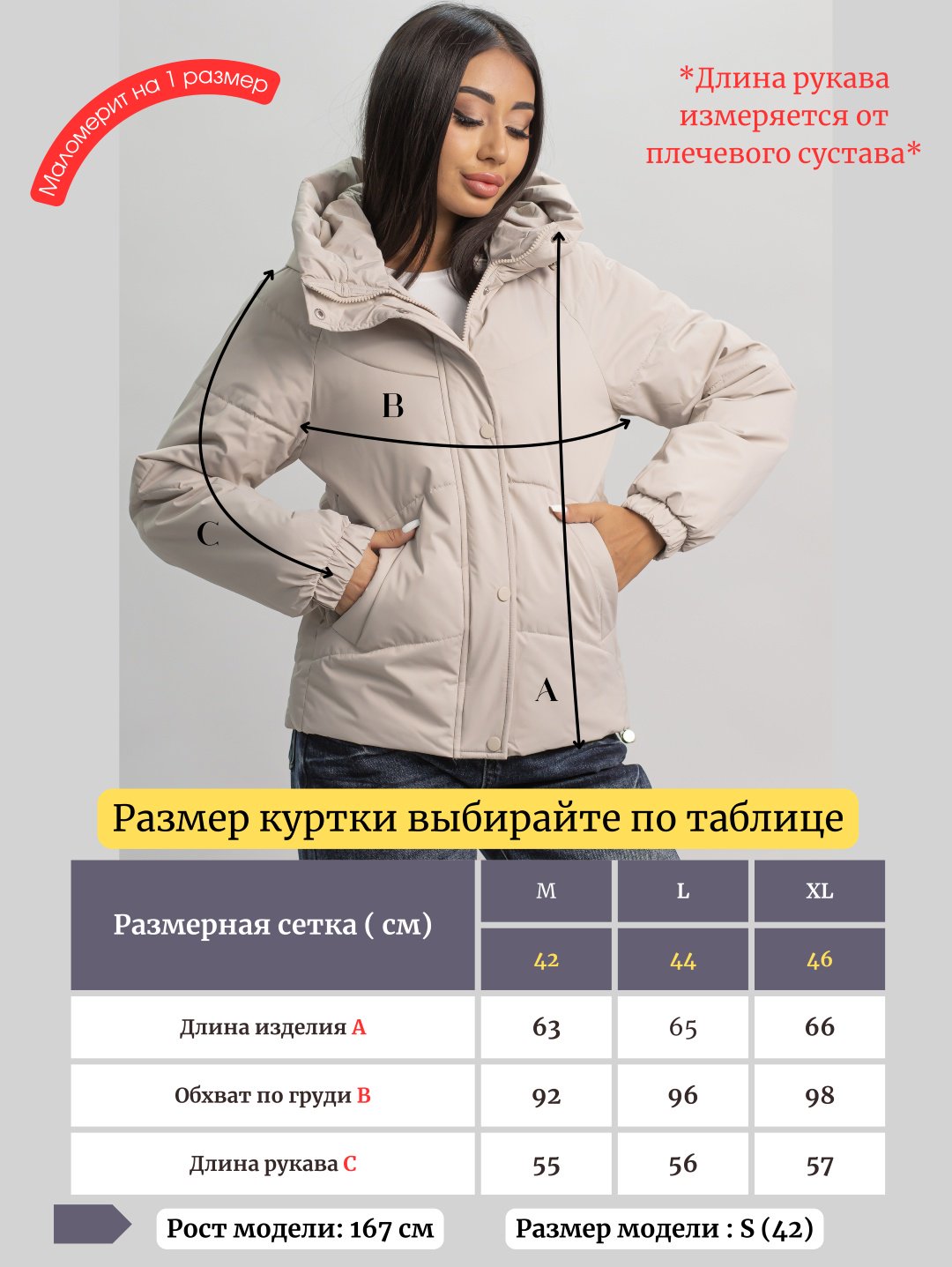 Демисезонная куртка alinashoes светло-бежевый купить,NaN