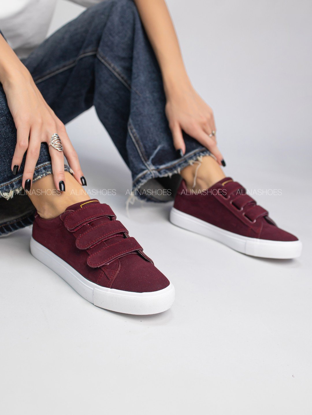 Кеды alinashoes кеды бордовый купить,NaN