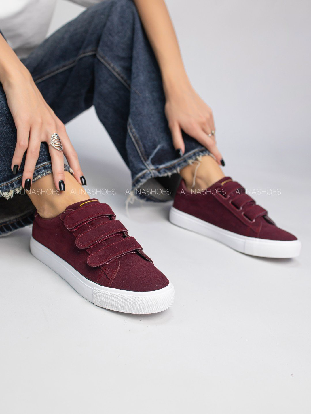Кеды alinashoes кеды бордовый купить,NaN