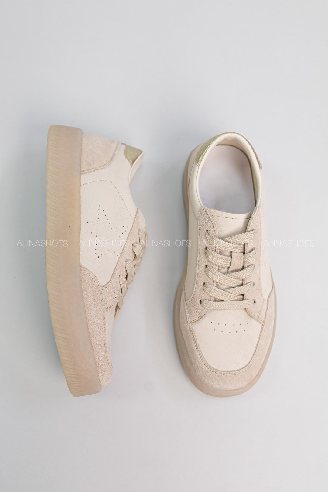 Кеды alinashoes бежевый купить,NaN