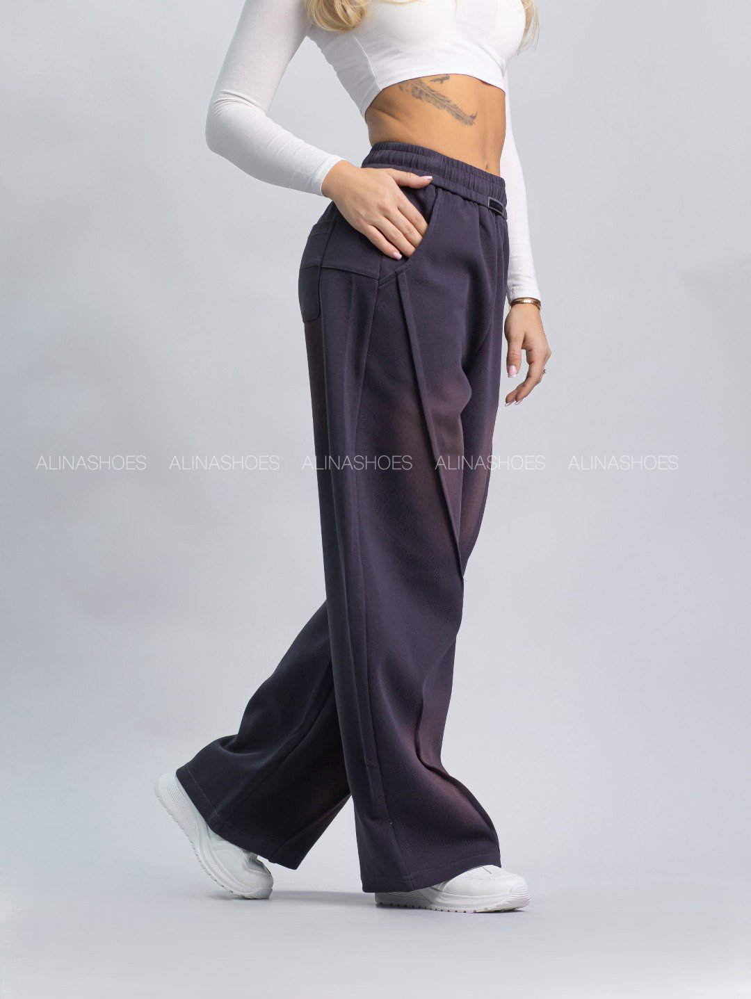 Повседневные брюки alinashoes графит купить,NaN