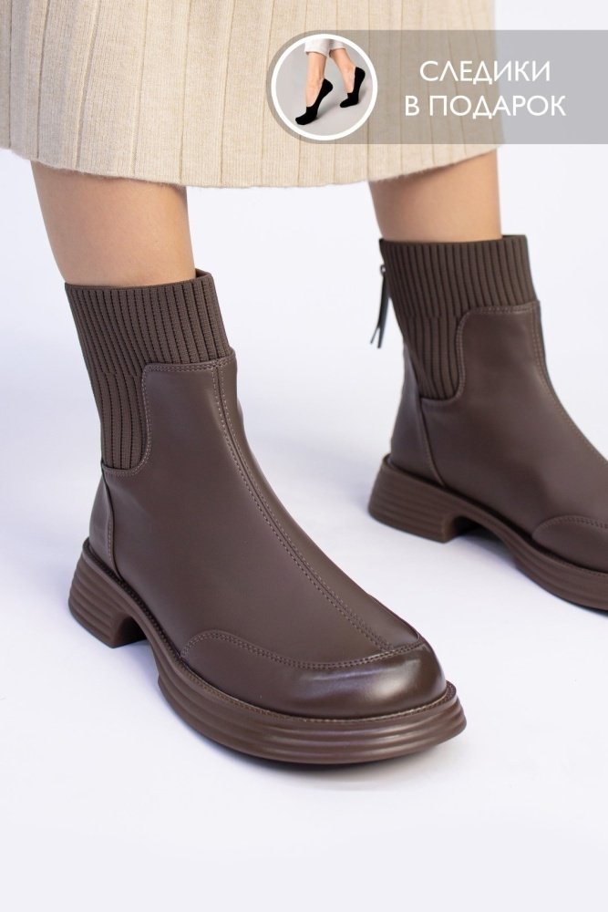 Ботинки alinashoes brown 38 купить,NaN