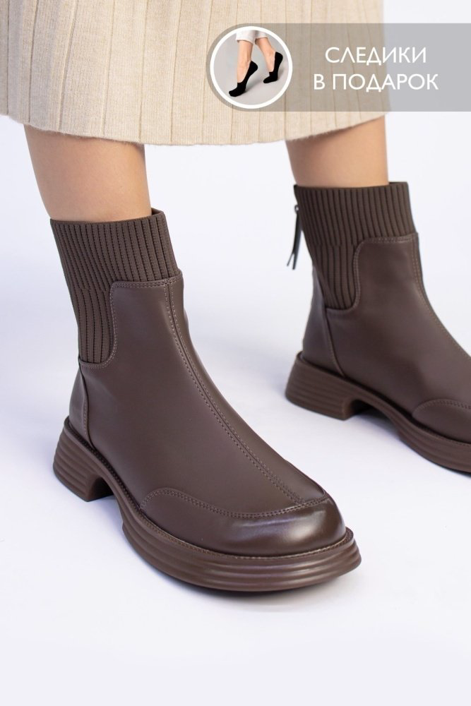 Ботинки alinashoes brown 38 купить,NaN