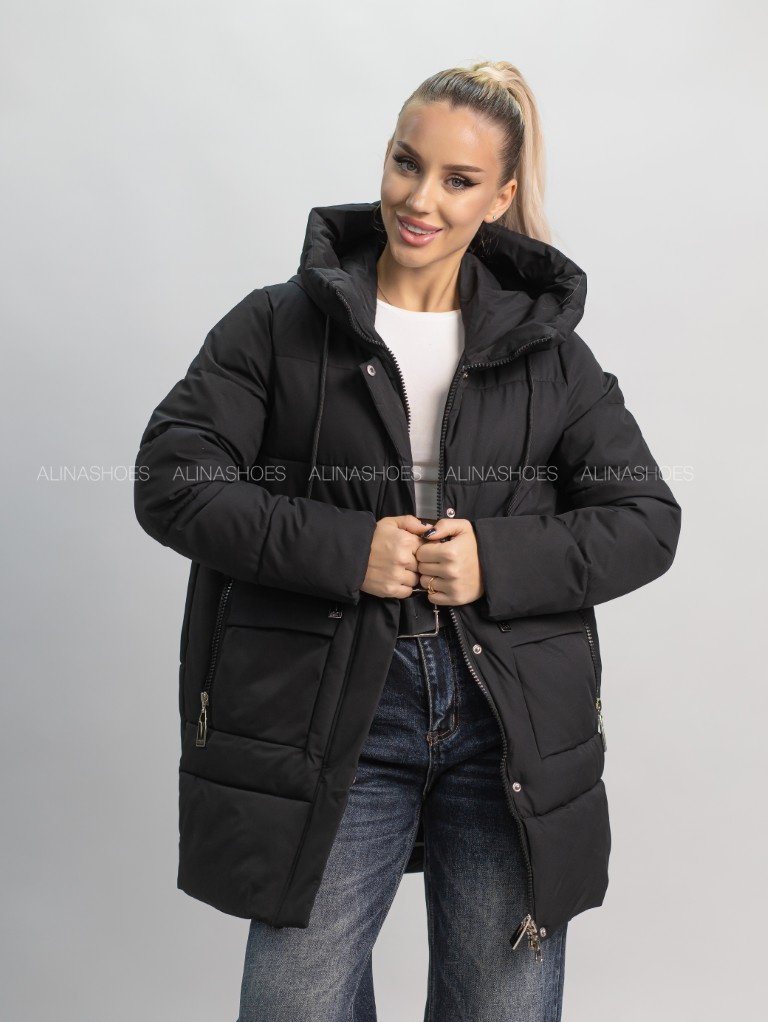 Зимняя куртка alinashoes черный купить,NaN