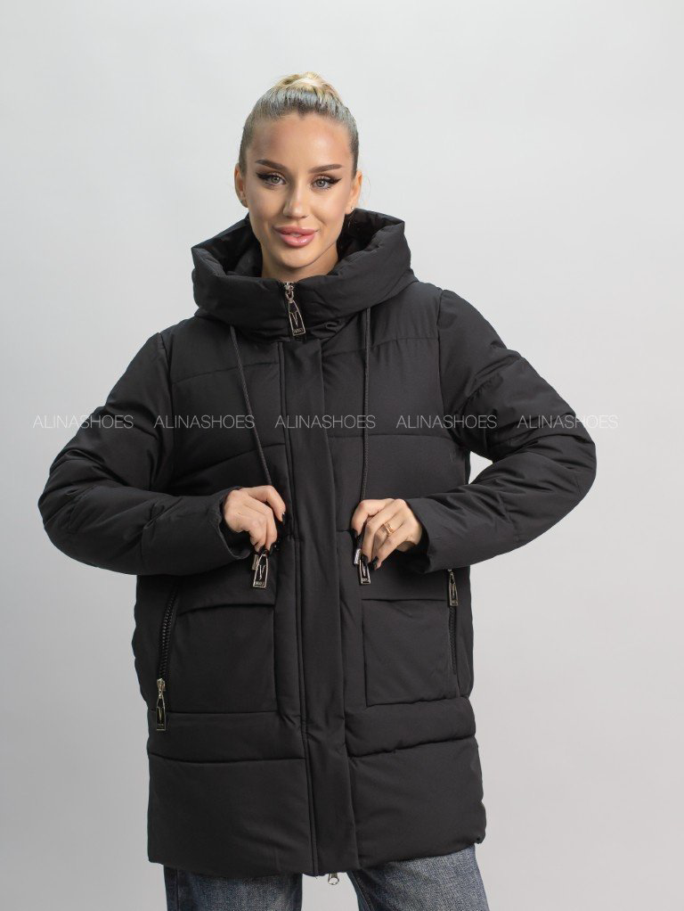 Зимняя куртка alinashoes черный купить,NaN