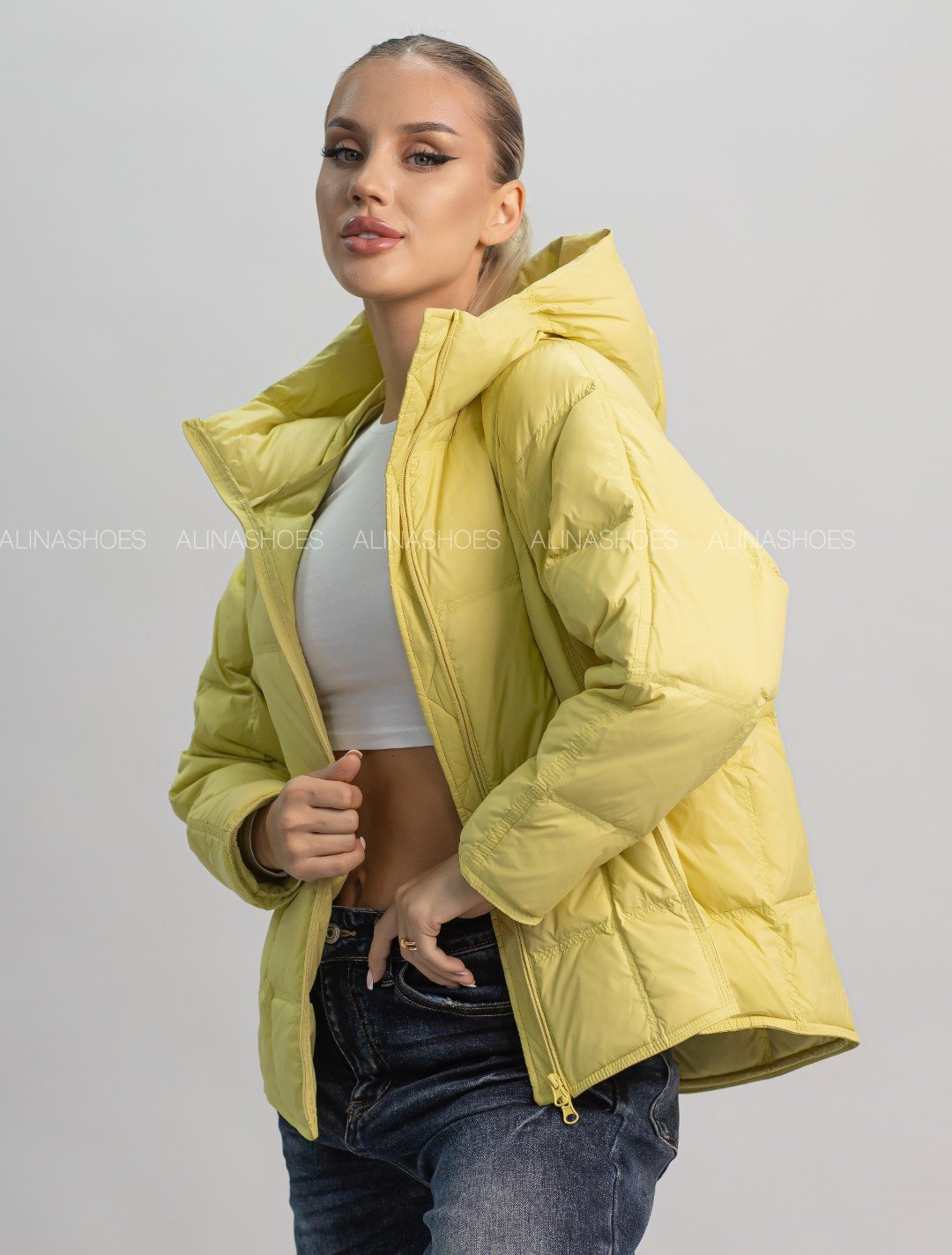 Демисезонная куртка alinashoes желтый купить,NaN