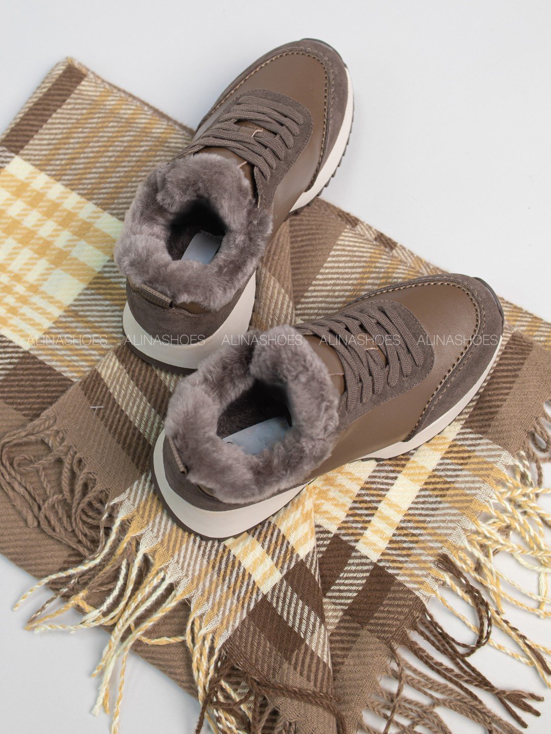 Кроссовки alinashoes коричневый купить,NaN