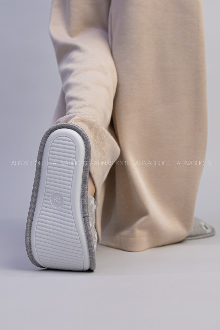 Тапочки alinashoes графит купить,NaN