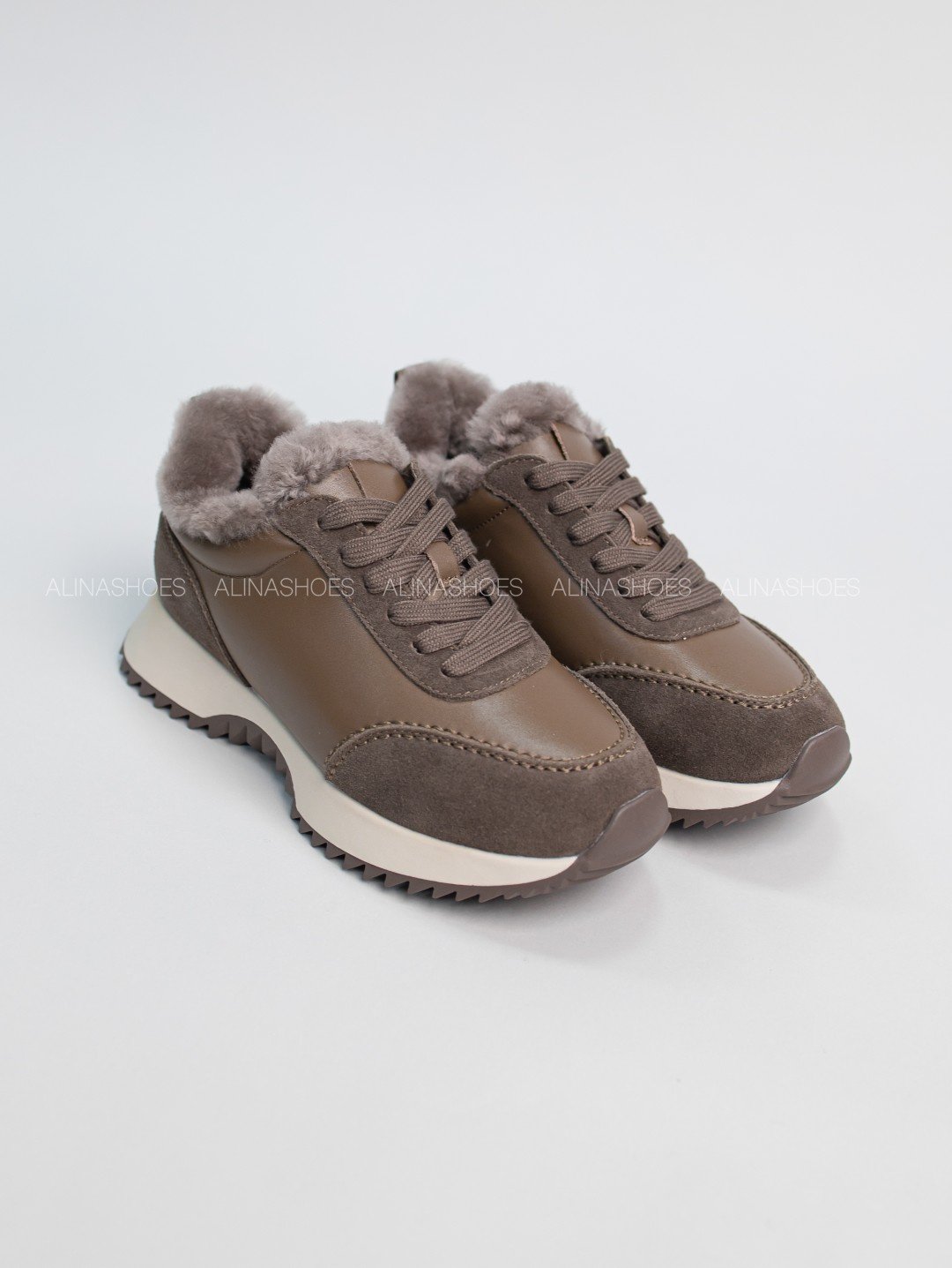 Кроссовки alinashoes коричневый купить,NaN