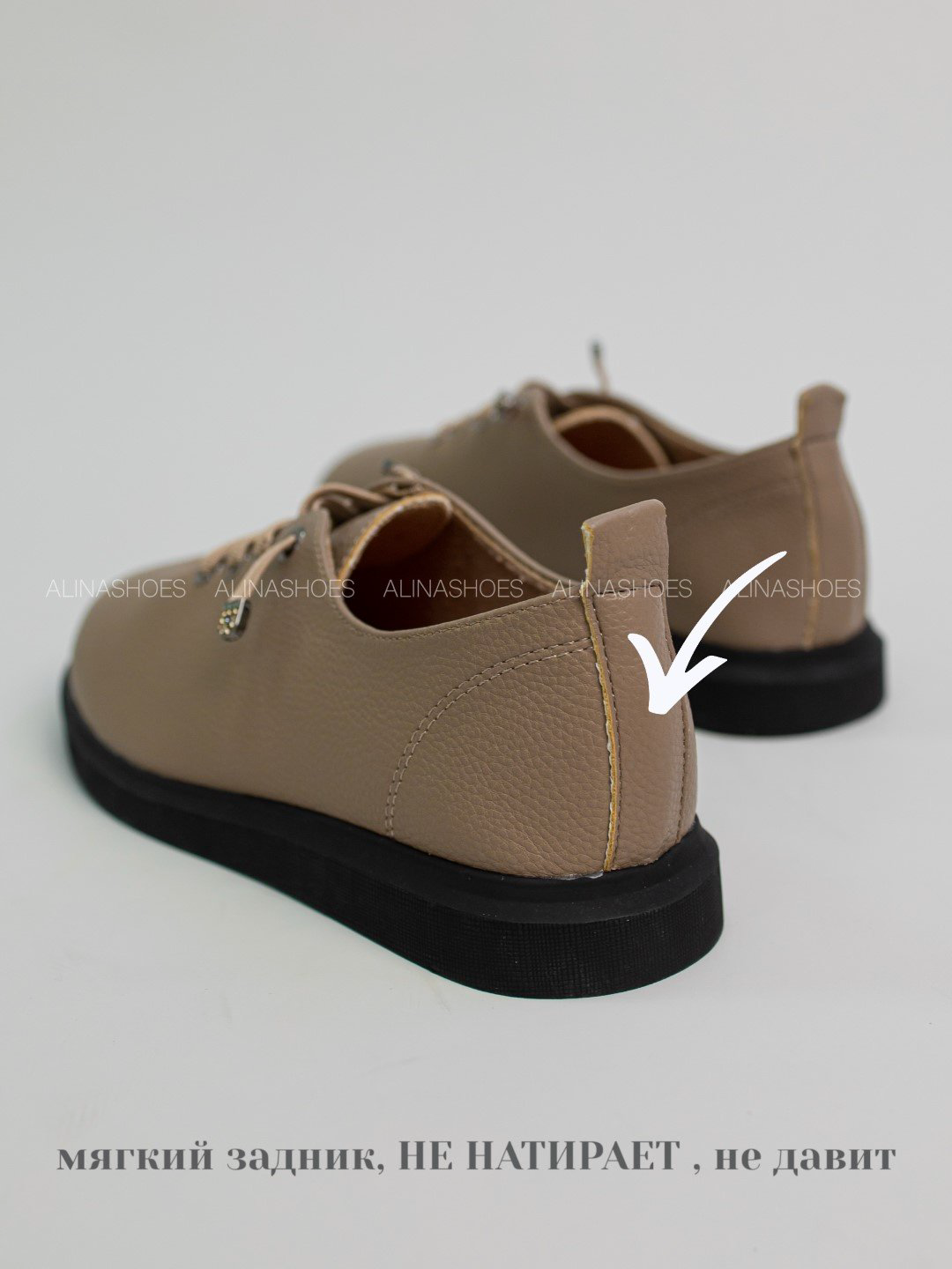 Лоферы alinashoes brown 36 купить,NaN