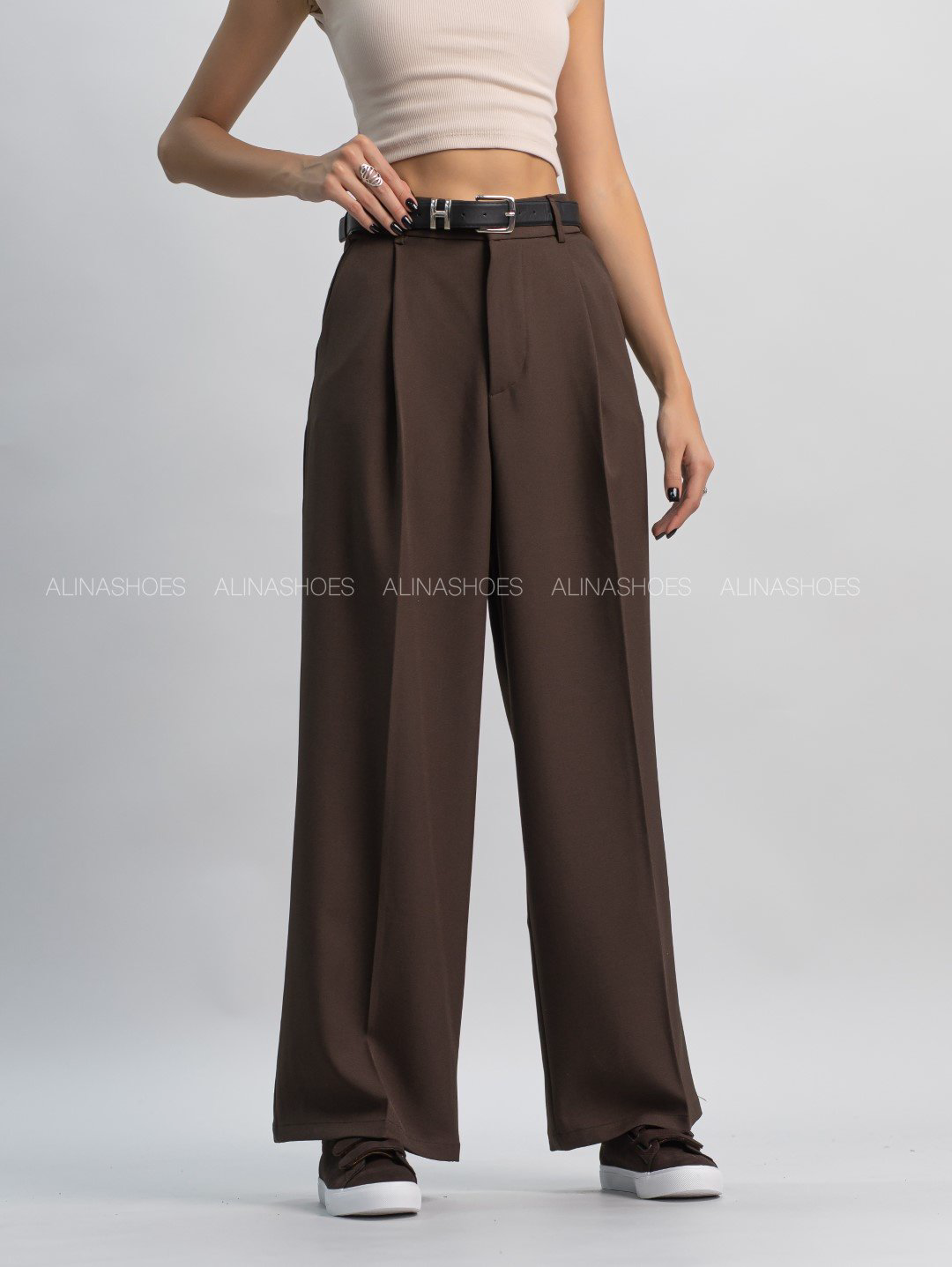 Повседневные брюки alinashoes коричневый купить,NaN