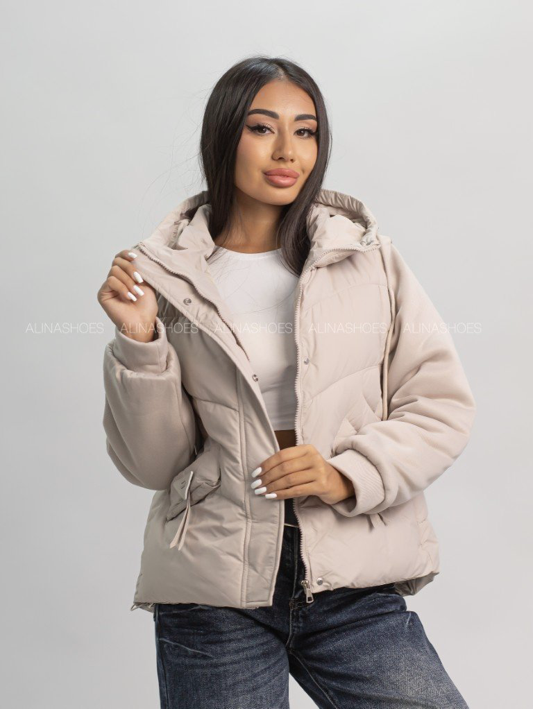 Демисезонная куртка alinashoes светло-бежевый купить,NaN