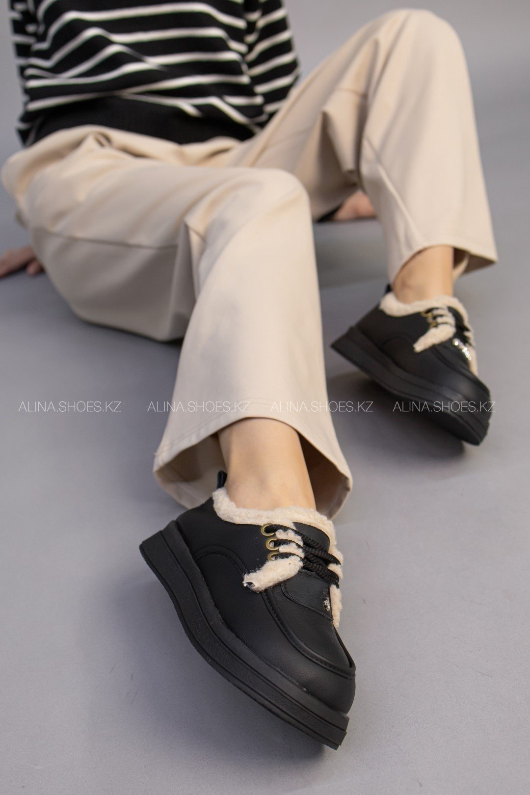 Автоледи alinashoes черный купить,NaN