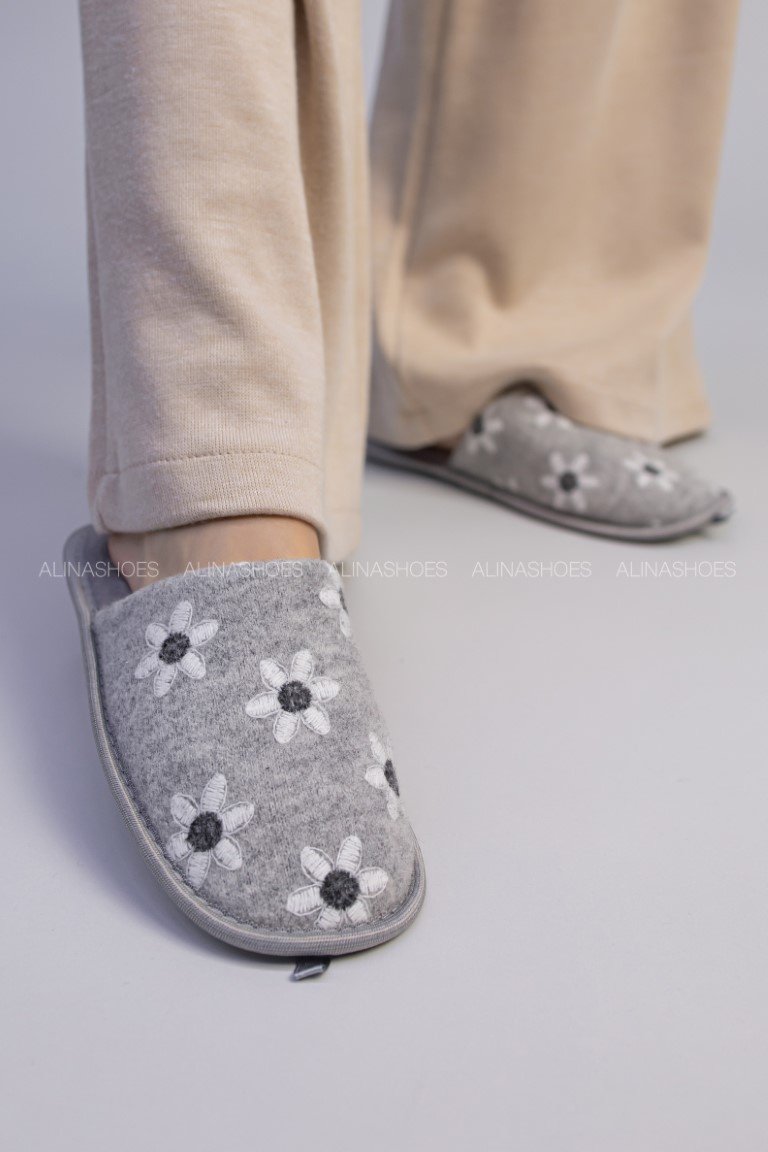 Тапочки alinashoes графит купить,NaN