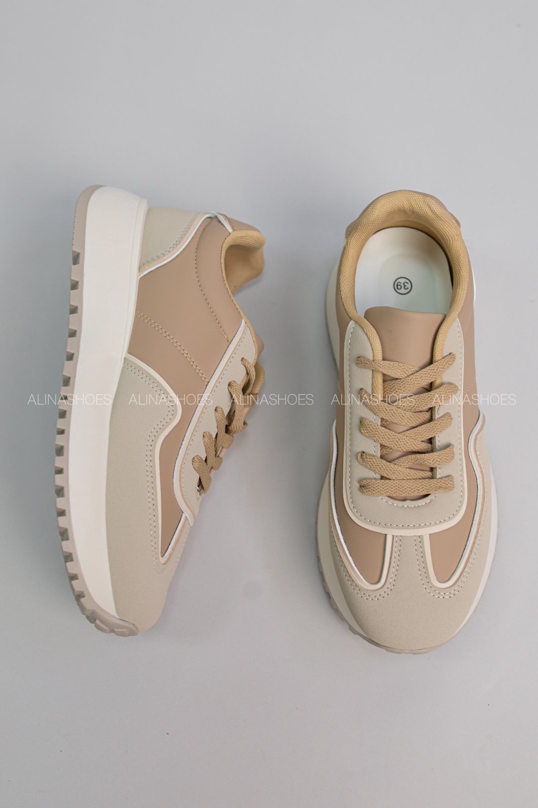 Кроссовки alinashoes бежевый купить,NaN