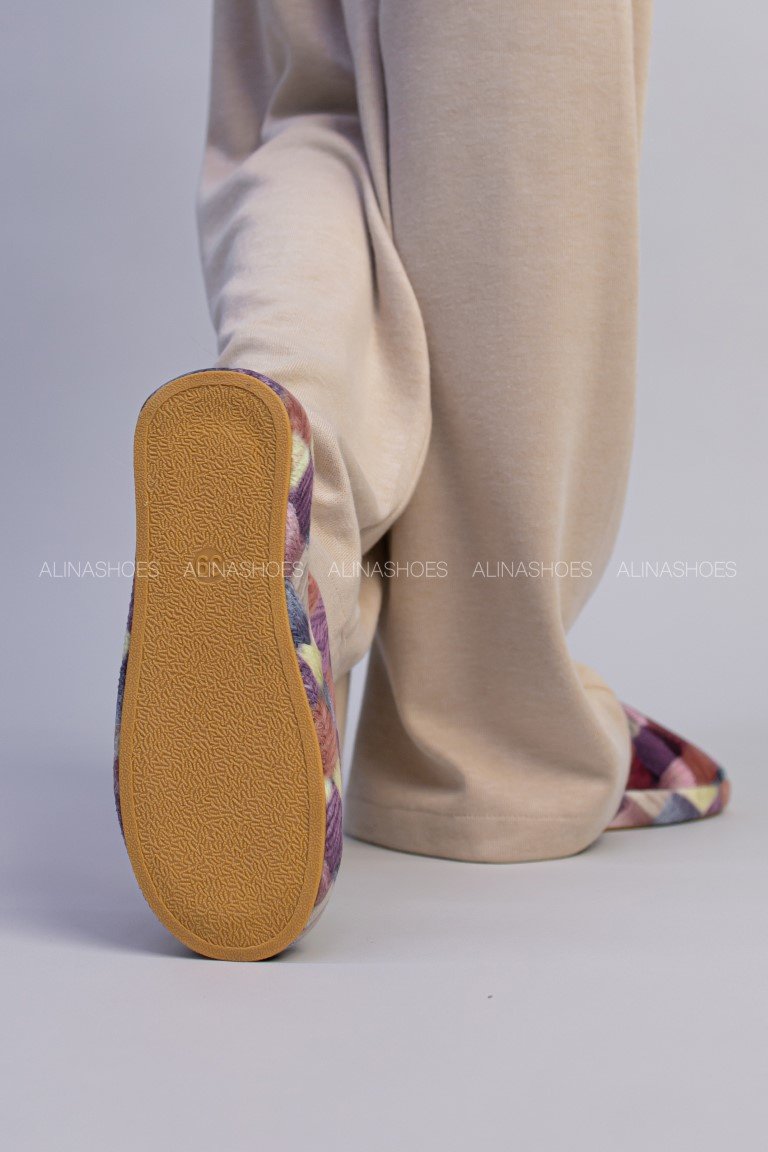 Тапочки alinashoes мультиколор купить,NaN