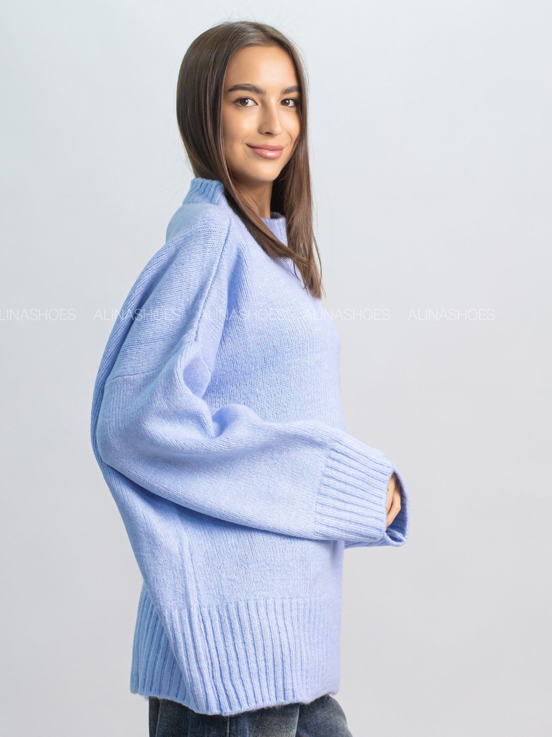 Джемпер alinashoes голубой купить,NaN