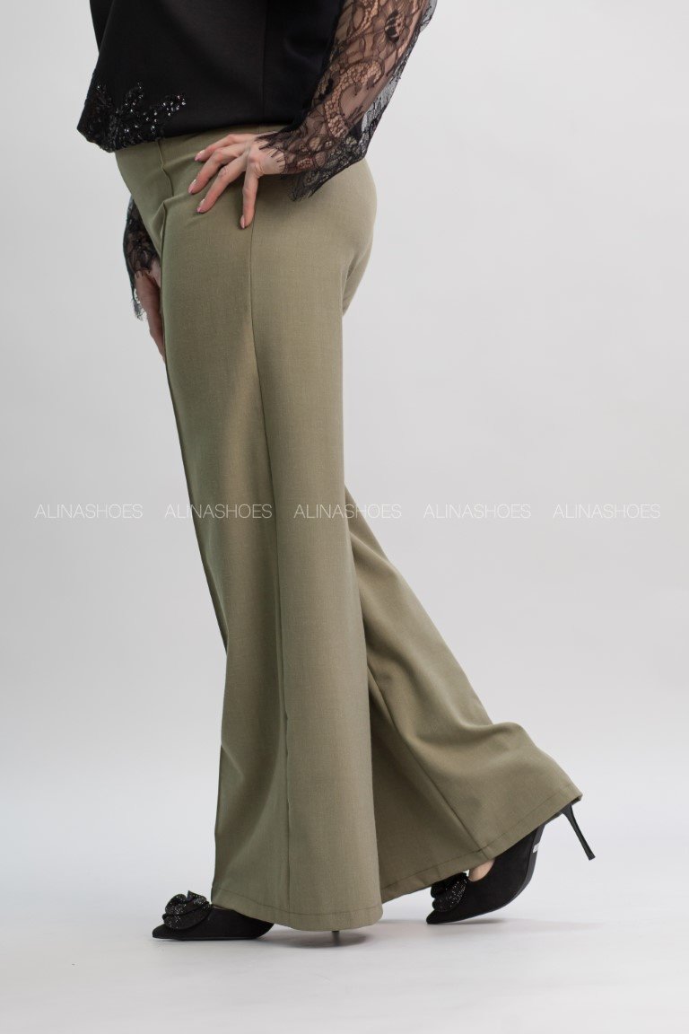 Повседневные брюки alinashoes хаки купить,NaN