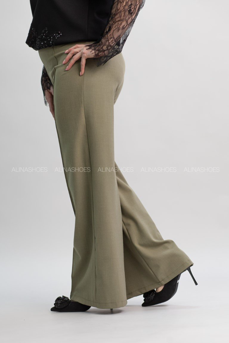 Повседневные брюки alinashoes хаки купить,NaN