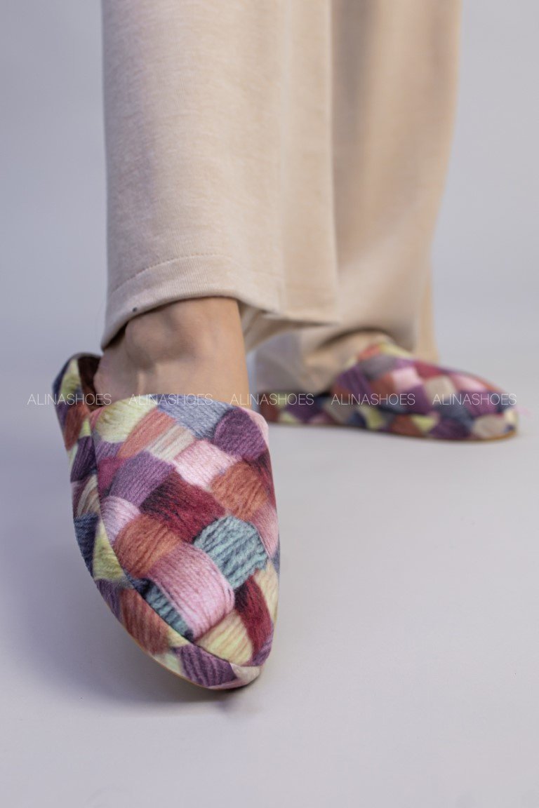 Тапочки alinashoes мультиколор купить,NaN
