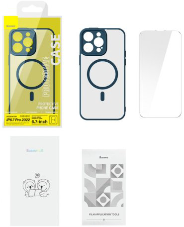 Чехол Baseus для Apple iPhone 14 Pro Max синий купить,NaN