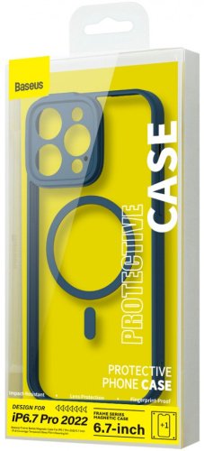 Чехол Baseus для Apple iPhone 14 Pro Max синий купить,0