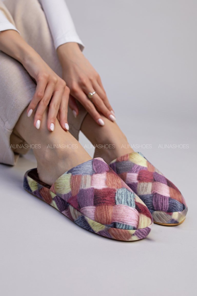 Тапочки alinashoes мультиколор купить,NaN