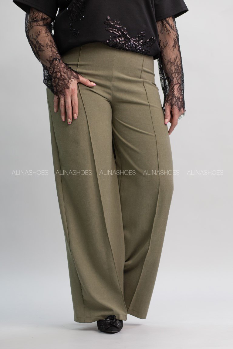 Повседневные брюки alinashoes хаки купить,NaN