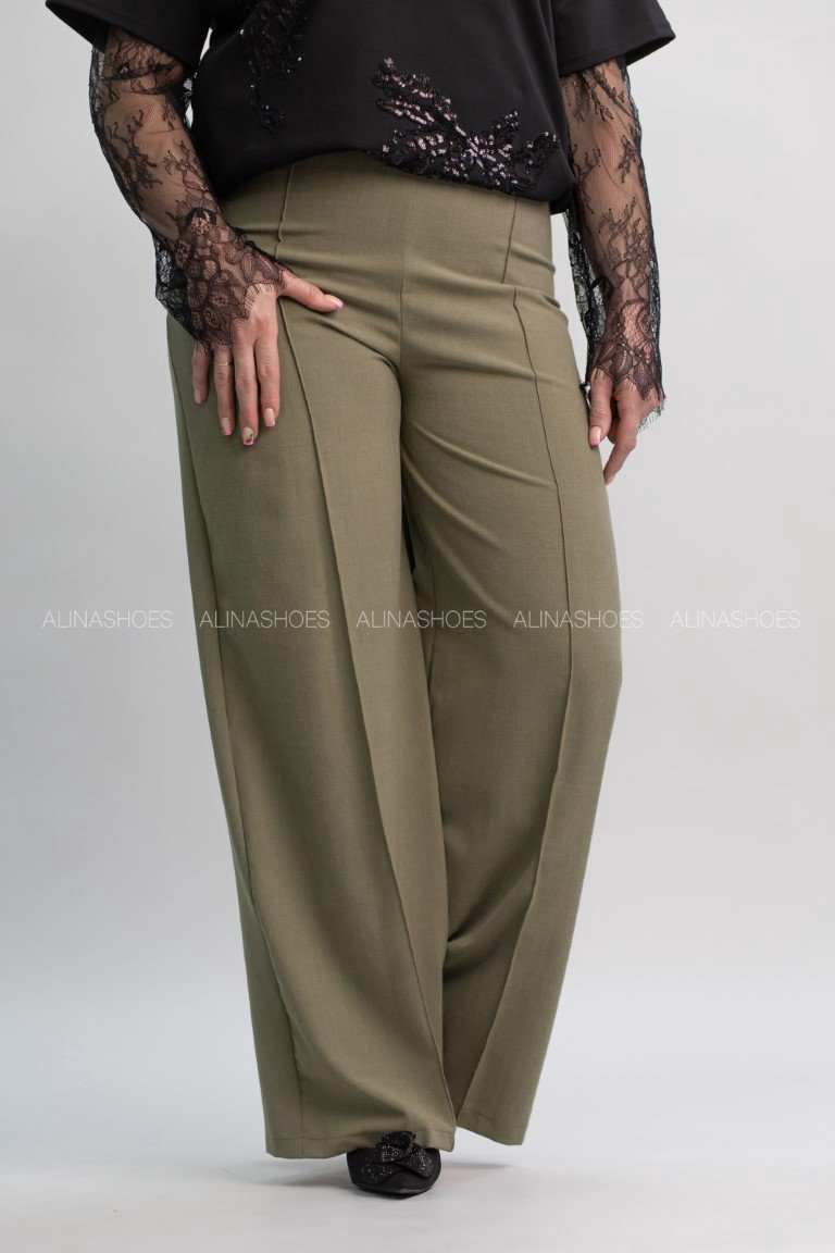 Повседневные брюки alinashoes хаки купить,NaN