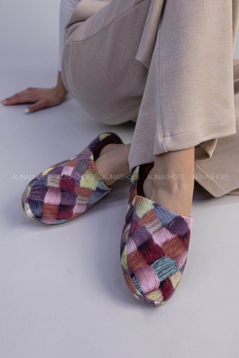 Тапочки alinashoes мультиколор купить,NaN