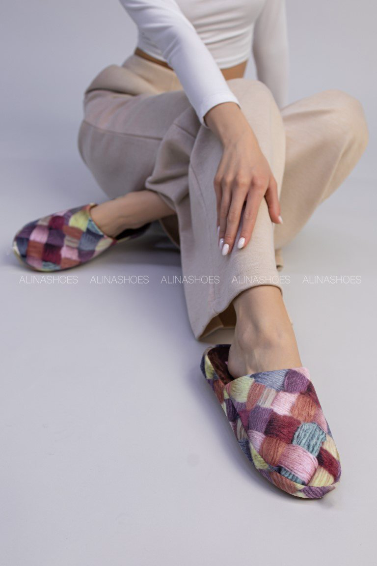 Тапочки alinashoes мультиколор купить,NaN
