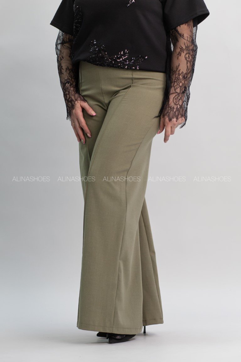 Повседневные брюки alinashoes хаки купить,NaN