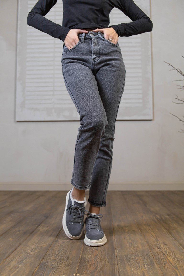 Джинсы зауженные alinashoes серый купить,NaN