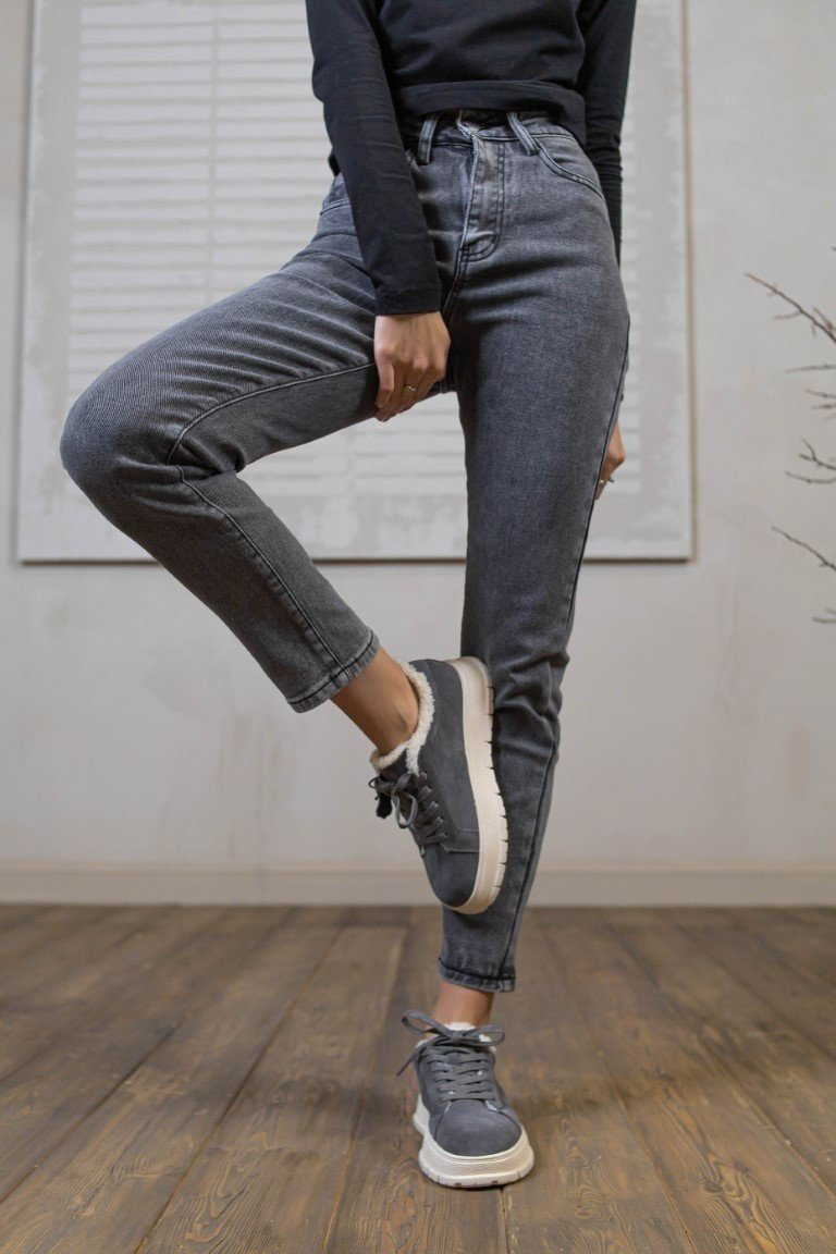 Джинсы зауженные alinashoes серый купить,NaN