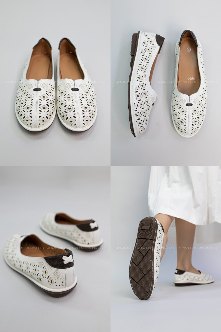 Балетки alinashoes white 40 купить,NaN