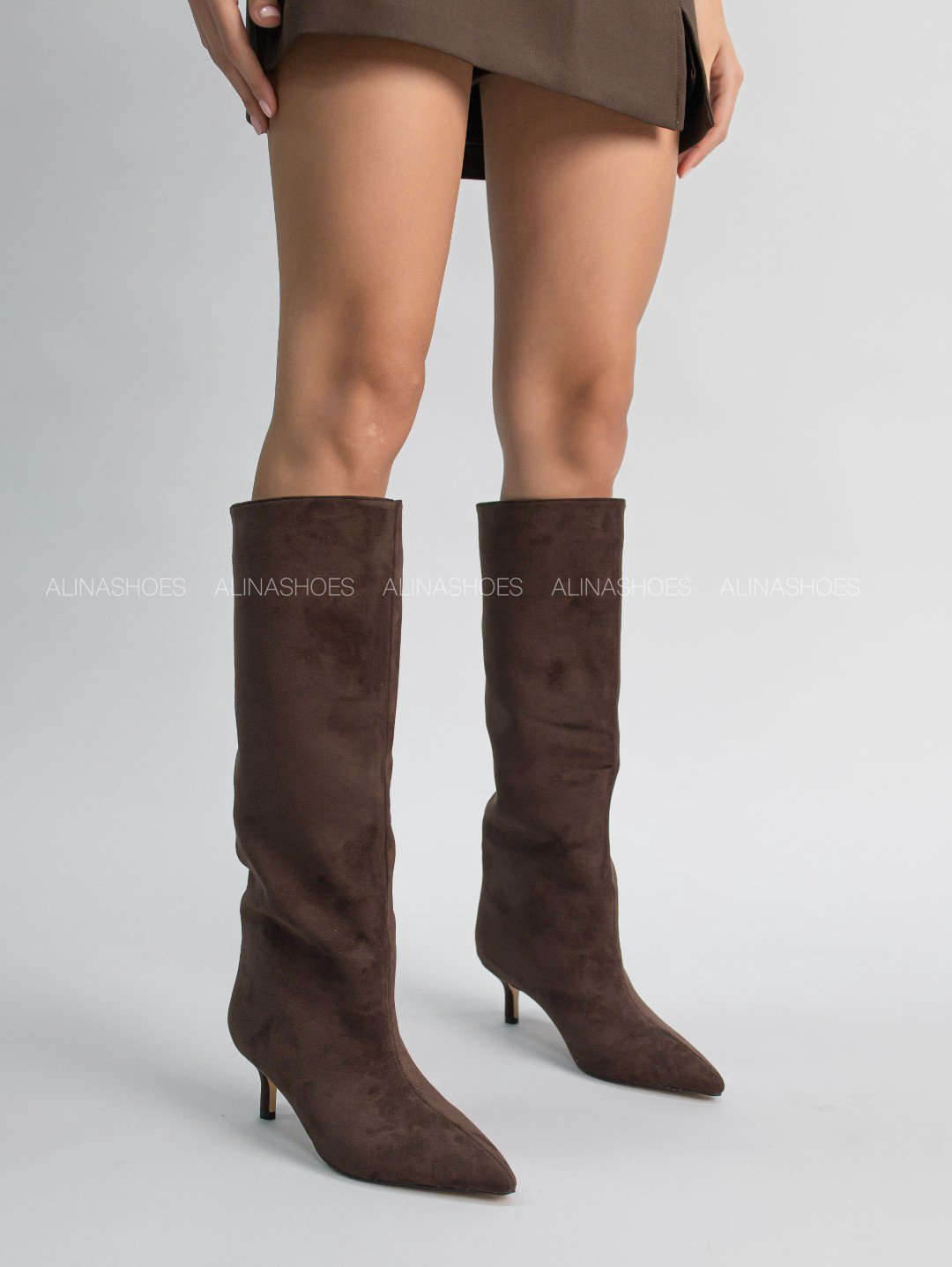 Сапоги alinashoes brown 37 купить,NaN