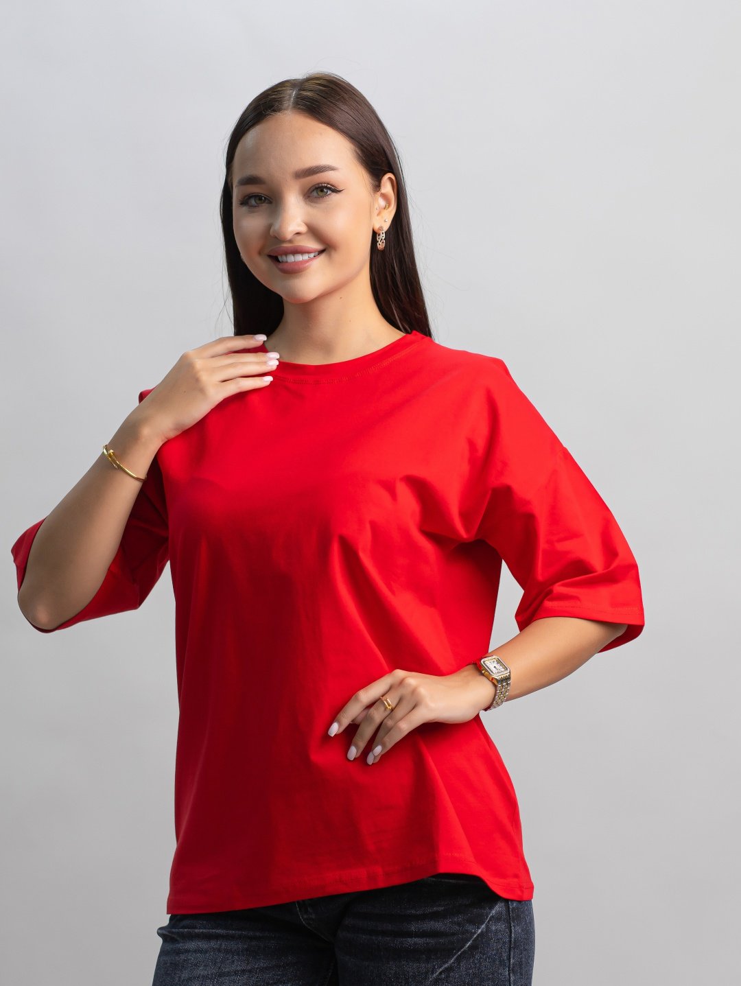 Футболка alinashoes без принта красная one size купить,NaN