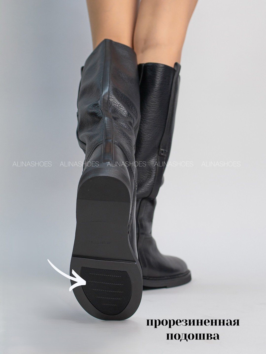 Сапоги alinashoes black 38 купить,NaN
