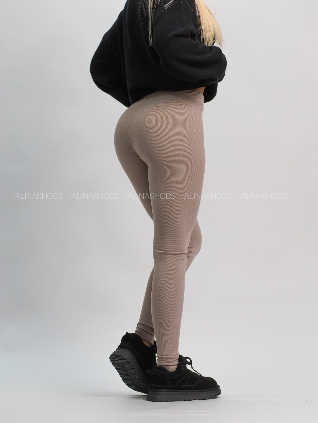 Леггинсы alinashoes коричневый купить,NaN