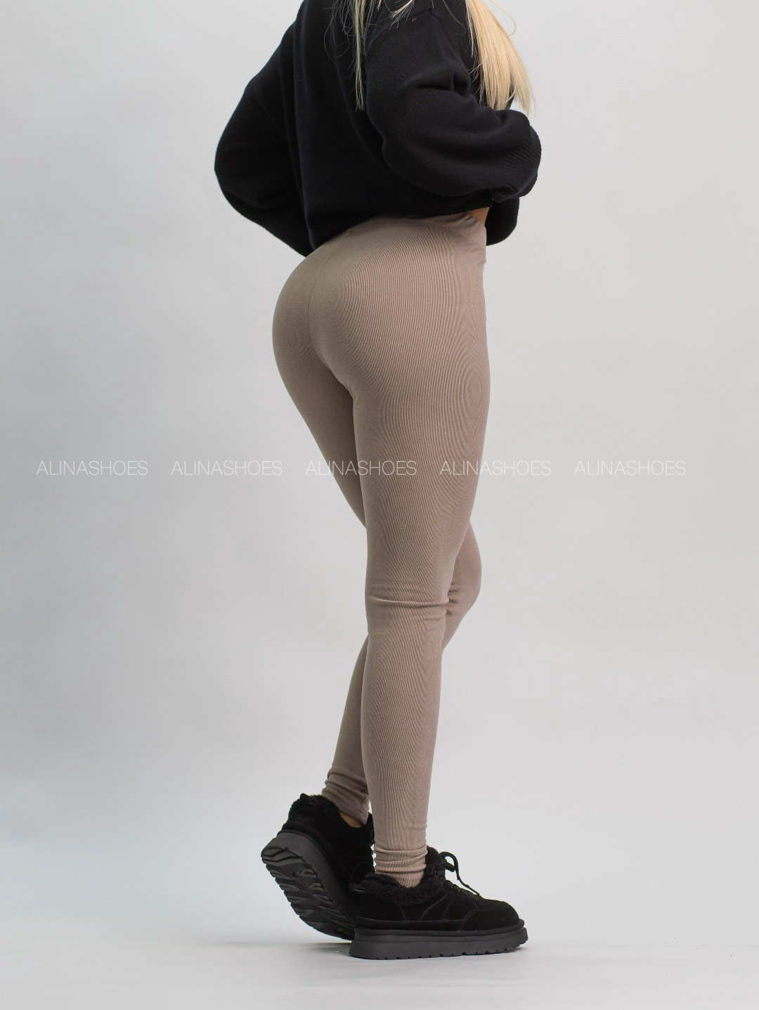 Леггинсы alinashoes коричневый купить,NaN