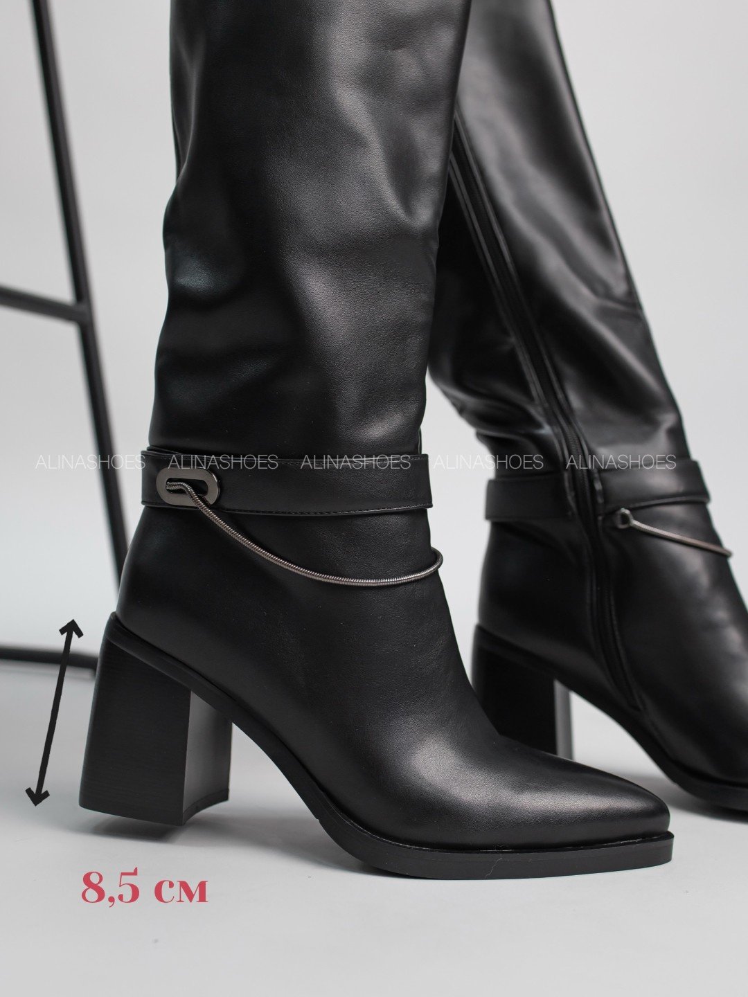 Сапоги alinashoes black 38 купить,NaN