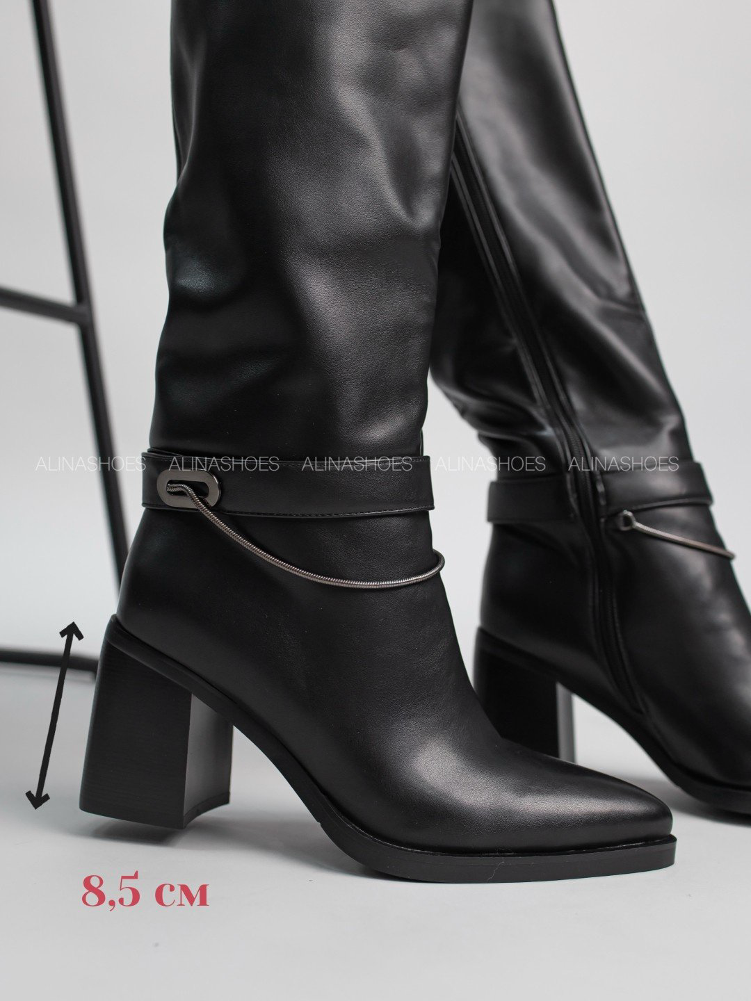Сапоги alinashoes black 38 купить,NaN
