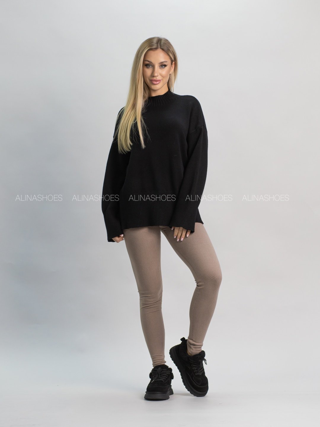 Леггинсы alinashoes коричневый купить,NaN